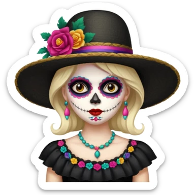 Catrina mexicana sticker