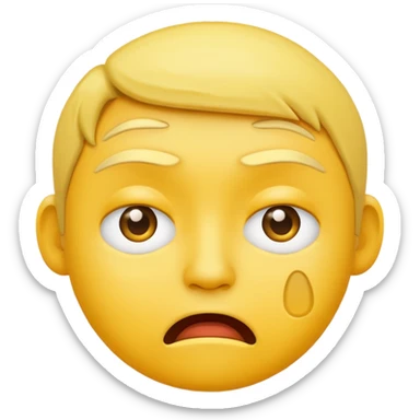 frustrated emoji sticker