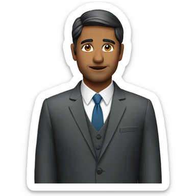 Indian man wearing a suit  sticker