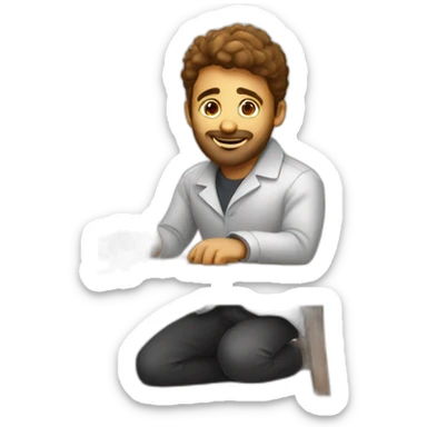 Creative technologist selling a board game sticker