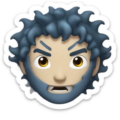 kraken mashup naruto sticker