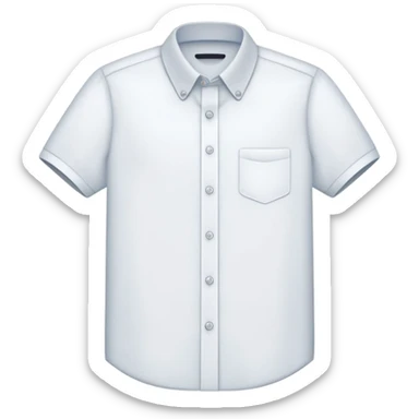 white collared shirt short sleeves sticker