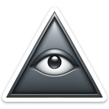 illuminati triangle mysterious emoji style sticker