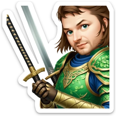 Emerald Samurai sticker