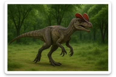 Dilophosaurus sticker