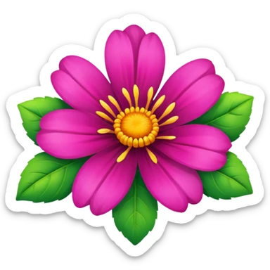 Flower sticker