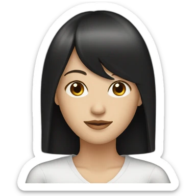 white-woman-with-long-black-hair-and-straight-fringe sticker