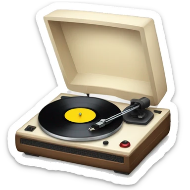 record player sticker