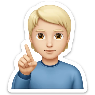 pointing at myself  sticker