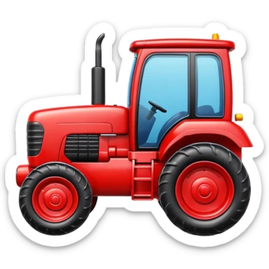 plastic toy  tractor sticker