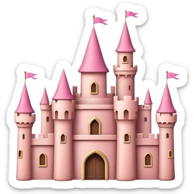 pink castle sticker