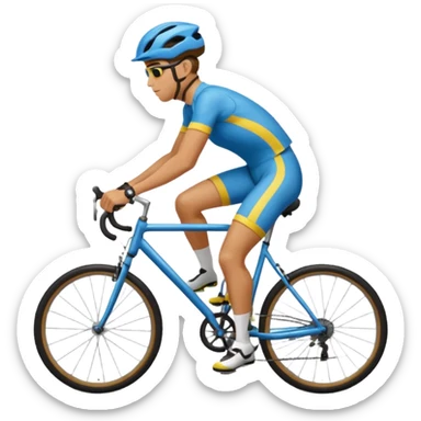 cyclist sticker