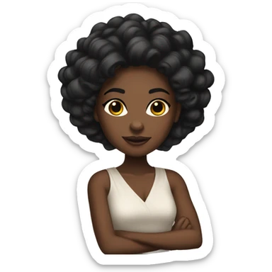 Coquette black girl  sticker