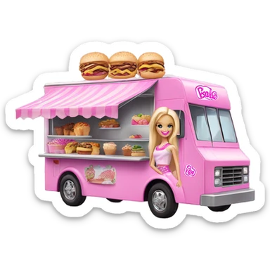 Barbie’s dream food truck  sticker