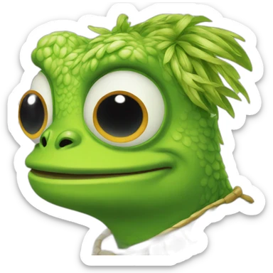 pepe la rana feliz sticker