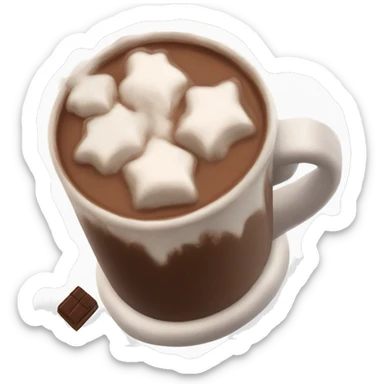 Hot chocolate aesthetic sticker