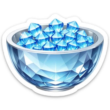 a bowl of blinged crystal sticker