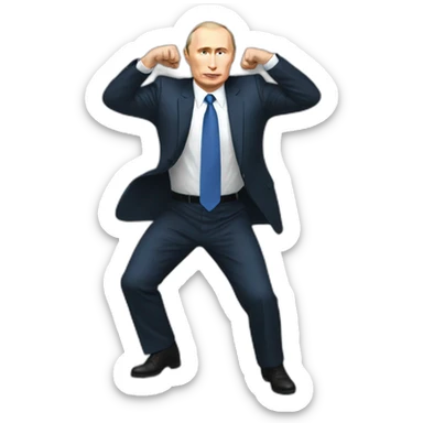 putin mogging sticker