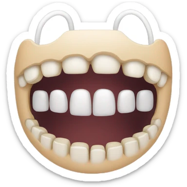 Braces emoji sticker