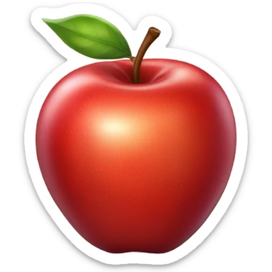 Red apple sticker