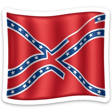 Confederate flag sticker