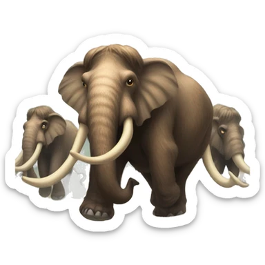 Mammoth hunt sticker