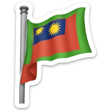borneo flag sticker