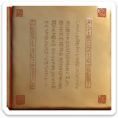 red learning runic book sticker