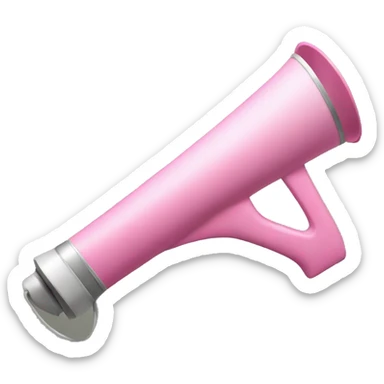 megafono rosa sticker