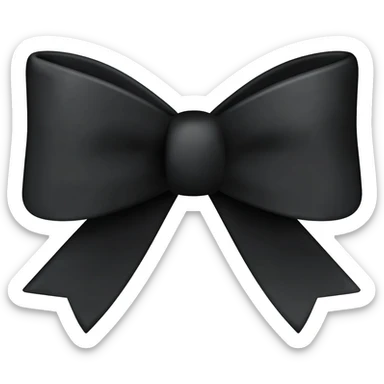 Lazo negro sticker
