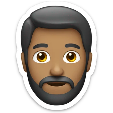 Guy with beard hunting sticker