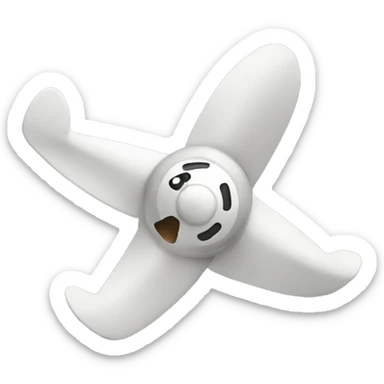 happy propeller sticker