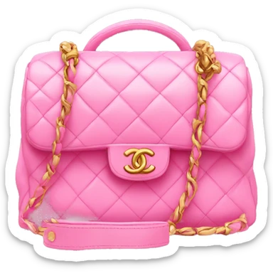 pink chanel bag sticker