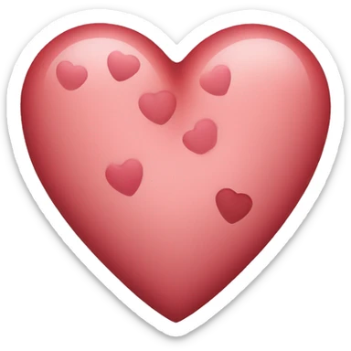 Heart panterprint sticker