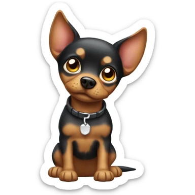 Mini pincher dog sticker