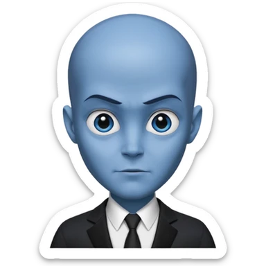Megamind character sticker
