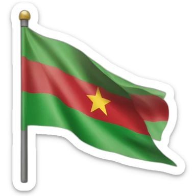 flag of burkina faso sticker