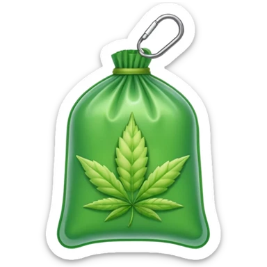 weed bud pack zip transparent sticker