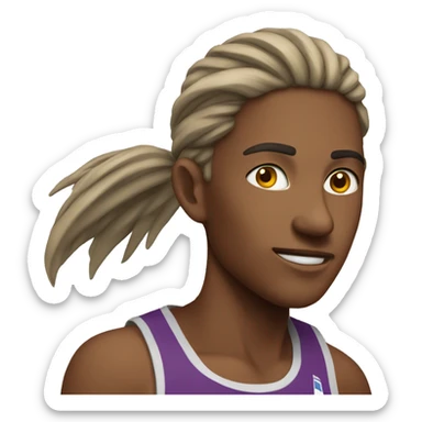 Cross country runner sticker