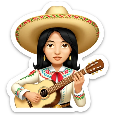 Mariachi Guitarist sticker