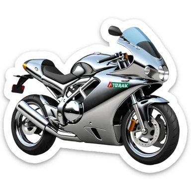 a motorbike with the text MotoRank Italia sticker