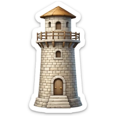 white watchtower sticker