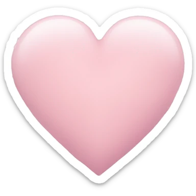 Light pink heart sticker