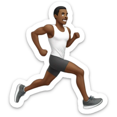 men-white-runner sticker