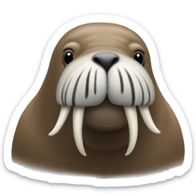 Cocky walrus sticker