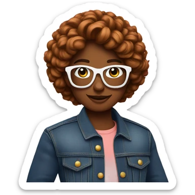 word "S" on cosmo background sticker