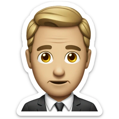 A corrupt business man  sticker