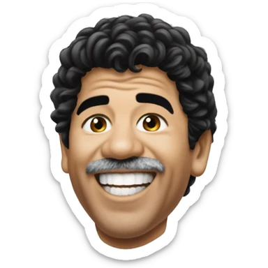 maradona smile sticker