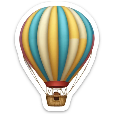 hot-air balloon sticker
