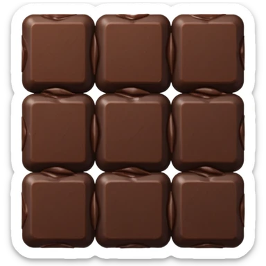 un réseau avec du chocolat  sticker